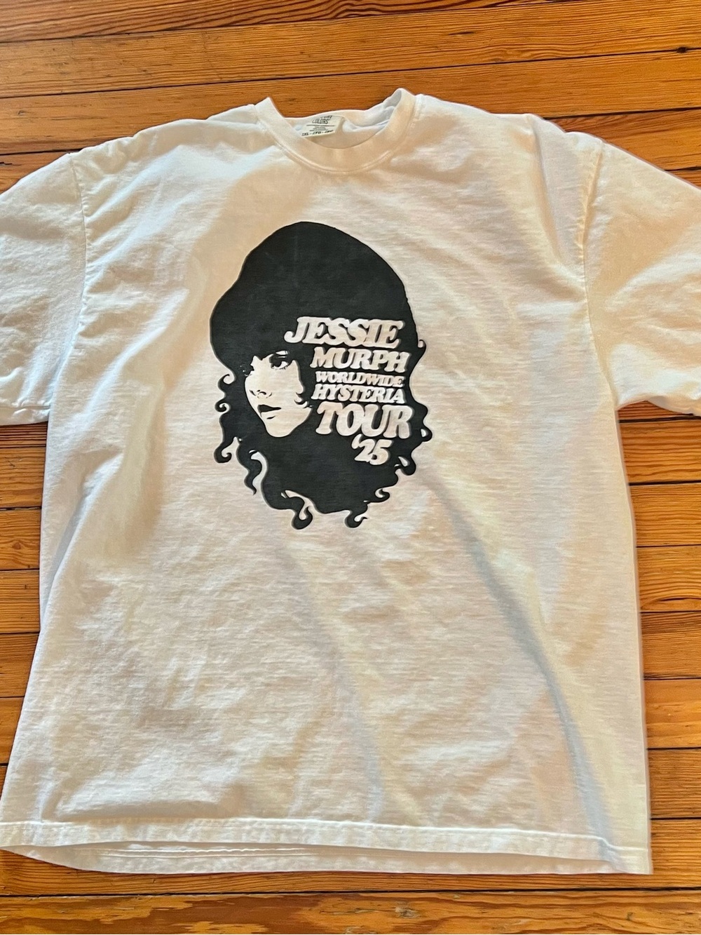 Official Jessie Murph Worldwide Hysteria Tour 2025 White Tee Size 2X